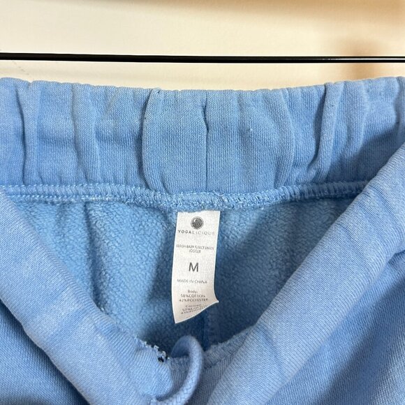 YOGALICIOUS Washed Baby Fleece Oversize Hoodie & Jogger Set in Rain Washed - Picture 8 of 9